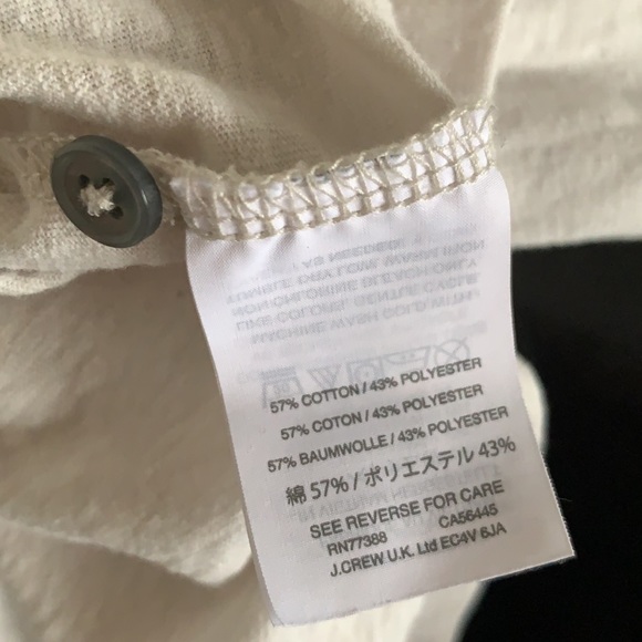 J CREW BUTTON FRONT LONG SLEEVES T-SHIRT, XS - Picture 5 of 5